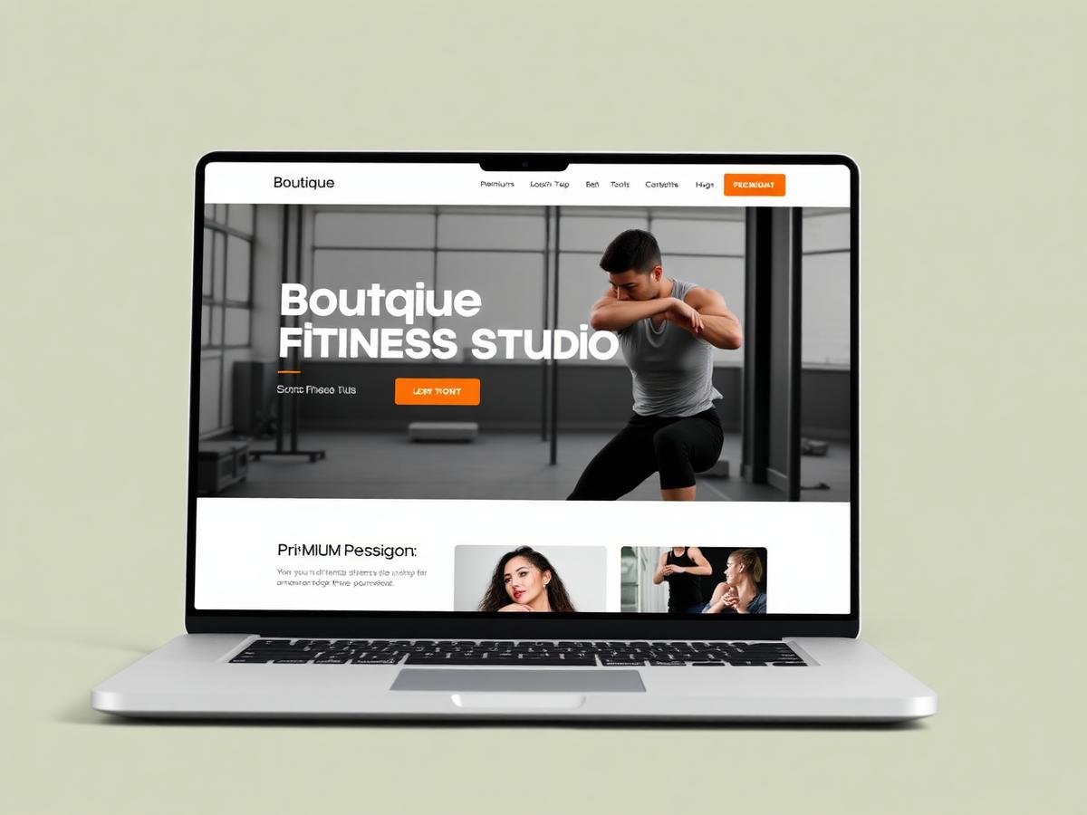 Forge Fitness Studio — Fitness website mockup