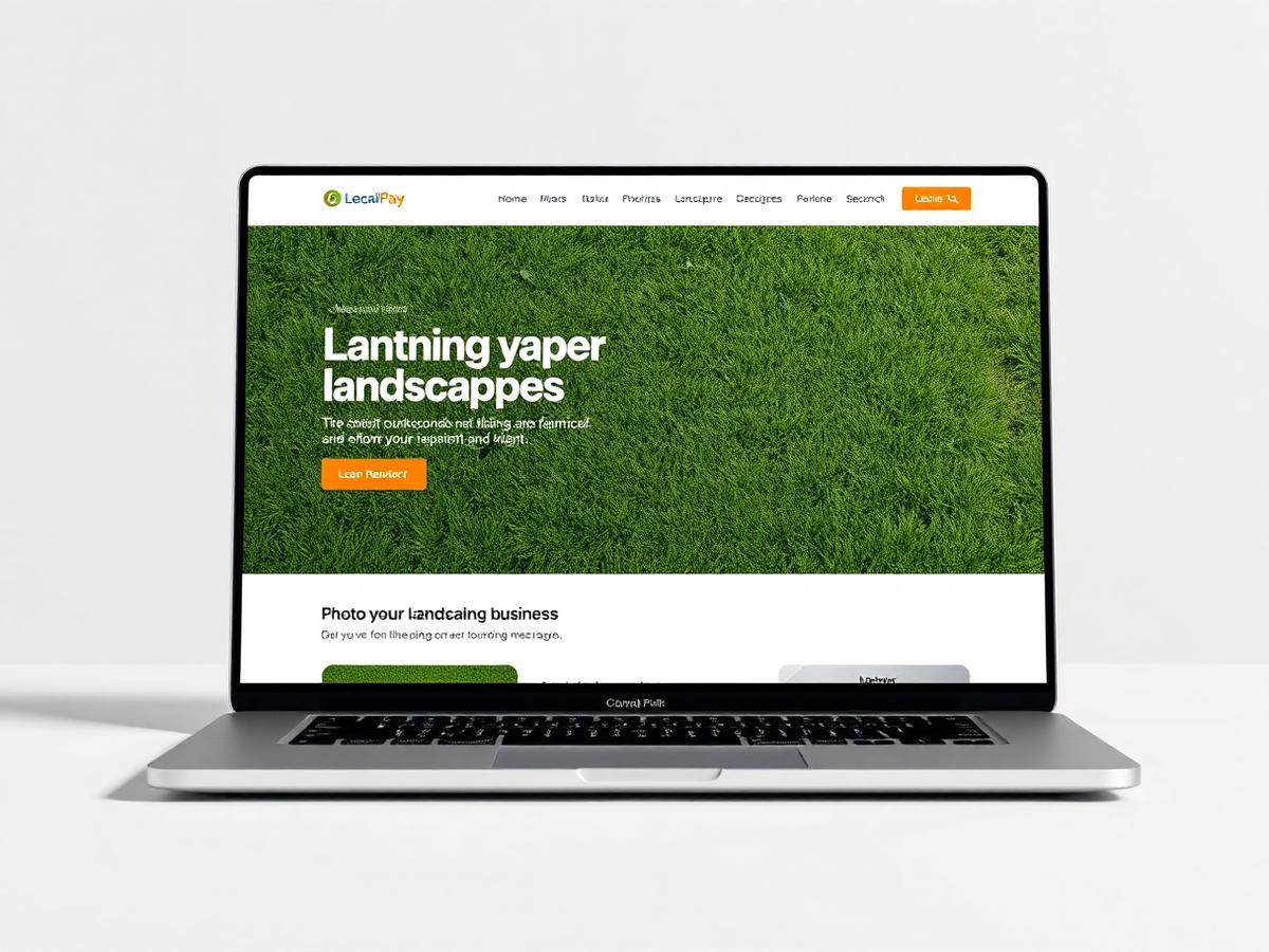 Greenline Outdoors — Landscaping website mockup