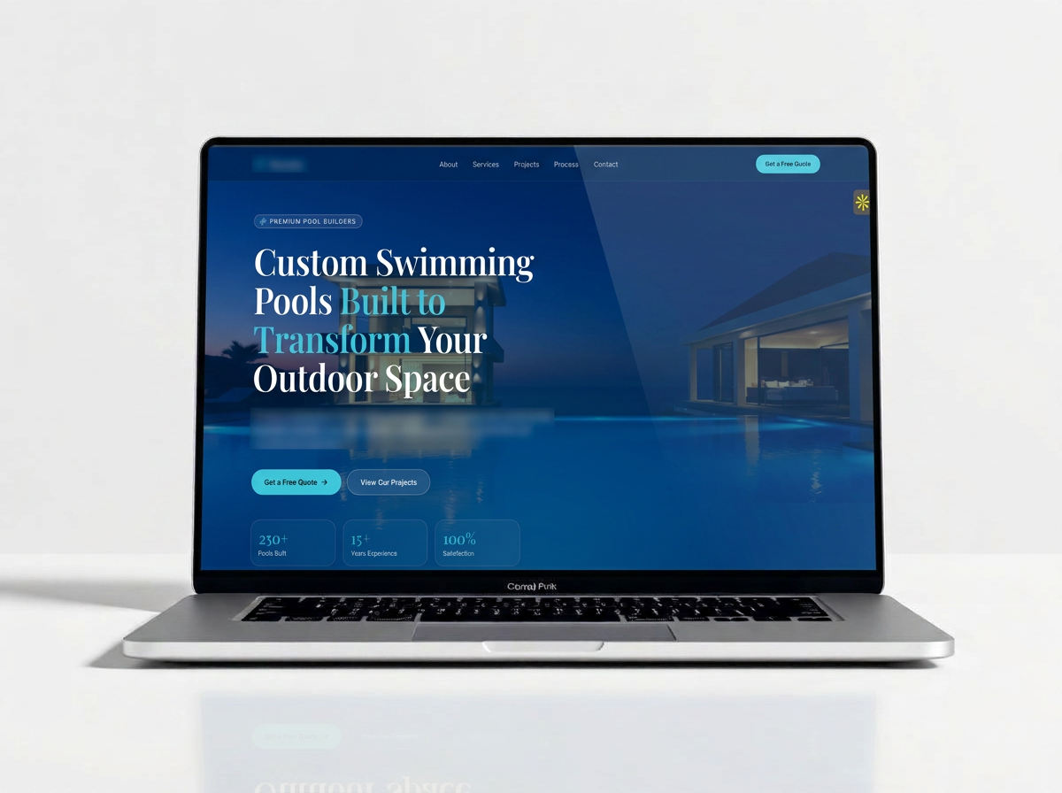 Greenline Outdoors — Landscaping website mockup